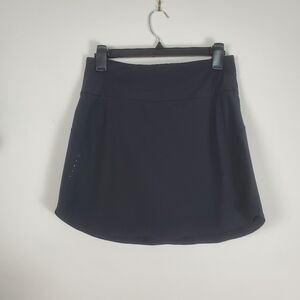 Athleta Black Mini Skirt Skort Run With It Women's Size Small